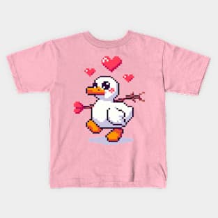 Duck Valentine Day Kids T-Shirt